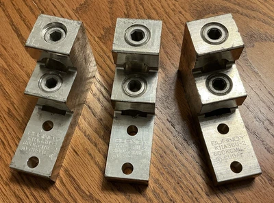 3 Burndy K11A36U-2 600kcmil-2 CU9AL Universal Terminal 3/8 in Stud Wire Lugs - Image 1 of 4