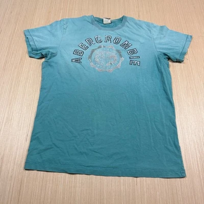 Camiseta Abercrombie & Fitch Muscle Logo Desteñido Gradiente Preppy De Colección y2k Mediana Foto 1 de 4