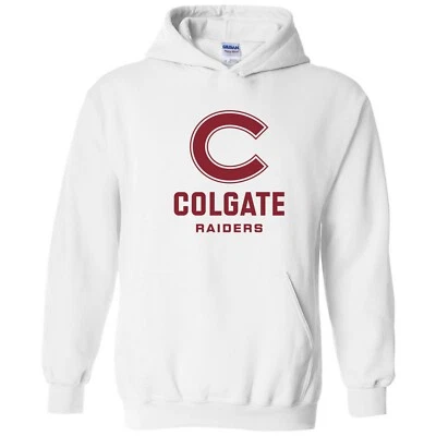 Colgate University Raiders Primary Logo Hoodie - White - Image 1 of 4
