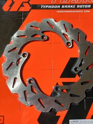 Tusk Tempered Stainless Steel Typhoon Rear Brake Rotor,-KTM - Image 1 of 4