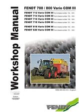 Fendt 700,800 Vario COM3,712,714,716,718-2007 Workshop Manual -Reparaturhandbuch