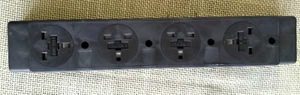 BRAND NEW under desk & rack 4 way 240v extension, each socket is fused, 2m cable - Picture 1 of 16