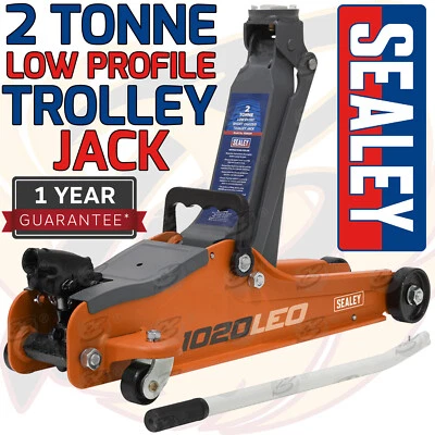 SEALEY 2 Tonne Low Profile Trolley Jack Hydraulic Lift Heavy Duty Car Floor ORG - Image 1 of 4