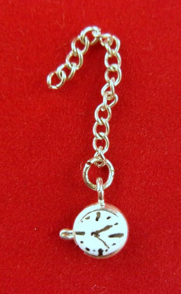 Casa Delle Bambole Miniatura Fatta A Mano Vittoriana Orologio Da Taschino S - Immagine 1 di 4