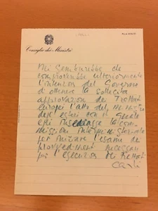 Lettera autografa di Guido Carli - Picture 1 of 1