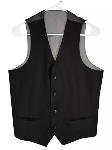 ALFANI Suit Vest Mens Size Small Black Solid Slim Fit NWOT - Picture 1 of 5