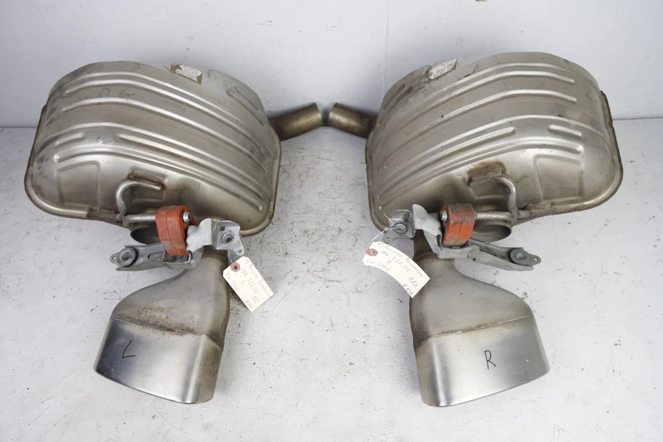 11-16 PPORSCHE PANAMERA 970 3,6 Л Л ЛЕВЫЙ И ПРАВЫЙ ВЫХЛОПНОЙ ГЛУШИТЕЛЬ С НАБОРОМ НАКОНЕЧНИКОВ OEM 78K - Изображение 1 из 4