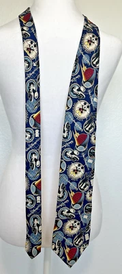 Corbata de seda Walt Disney World 100 años mágica con Mickey Mouse 4" X 58" Foto 1 de 4