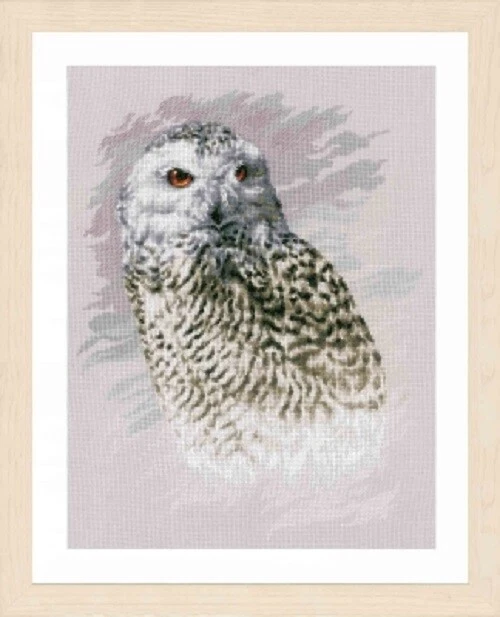 Snowy Owl - Colección Animales - Kit Punto de Cruz Contado con 14 Ct Aida Foto 1 de 1