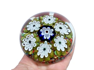 Pisapapeles Murano Millefiori vintage Venecia Italia Toso Moretti sin firmar 2 - Imagen 1 de 8