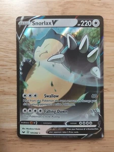 Snorlax V 141/202 - Sword & Shield NM Ultra Rare Pokémon Card - Picture 1 of 2