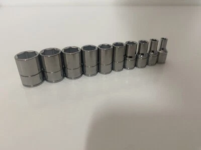 Blue Point 1/4" Shallow Socket Set 4mm-13mm - 6 Point - As sold by Snap On - Image 1 of 4