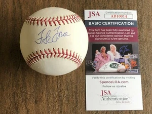FRANK TORRE SIGNED OFFICIAL RAWLINGS MLB BASEBALL MILWAUKEE BRAVES PHILLIES JSA - Picture 1 of 3