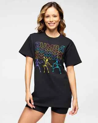 Zumba Halloween Unisex Crew Neck Tee - Black ~ XS/S  M/L  XL/XXL ~ New! - Image 1 of 4