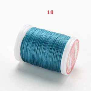 0.5mm Round Waxed Thread for Leather Craft Sewing Polyester Cord Wax Strings CA - Picture 1 of 34