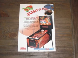 Volante de pinball alemán Space Jam Sega como nuevo/folleto/anuncio - Imagen 1 de 2