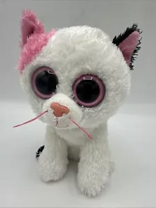Ty Beanie Boo Muffin lila Etikett einfarbig rosa Augen Plüschtier Stofftier Spielzeug 6 Zoll - Bild 1 von 6