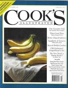 Cooks Illustrated Magazine Favorite Chili Thin Crust Pizza Glazed Salmon Cookie - Picture 1 of 6