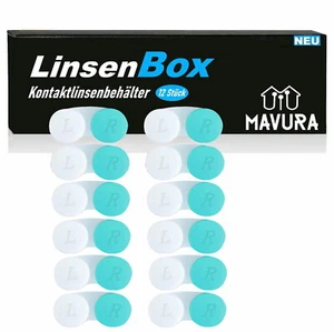LinsenBox Kontaktlinsenbehälter Kontaktlinsendosen weiche & harte Linsen [12er] - Picture 1 of 6