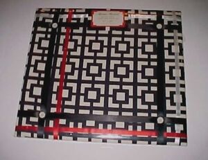 Raymond Waites Black White Geometric Memo Board 17" x 19" New