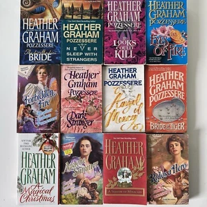 Historical Romance Books Heather Graham Pozzessere Lot of 12 Paperbacks Novel - Picture 1 of 2