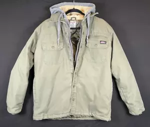 Dickies Jacket Green Workwear Size Medium Fleece Hooded Style DIC55053GD - Picture 1 of 10