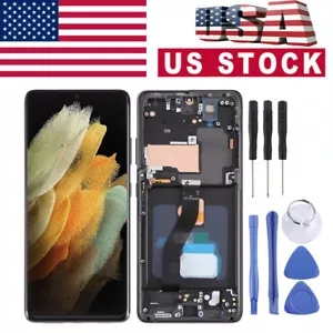 Pantalla LCD para Samsung Galaxy S21 Ultra Pantalla Táctil Digitalizador + Marco AUK US - Imagen 1 de 17