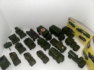 Vintage DINKY TOYS Collection Lot Of 18 Army Military Vehicles  Tank Truck Jeep - Picture 1 of 10