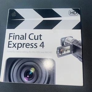 Apple Final Cut Express 4 HD Video Editing Software CD in box very good as shown - Picture 1 of 5