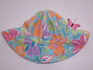 Gymboree girls VTG "PALM SPRINGS" 5-7 YEARS HAT...REVERSIBLE TERRY...2005 TAG - Picture 1 of 3