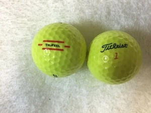 24 palline da golf Titleist gialle "TruFeel" 5 A (AAAAA) - Foto 1 di 1
