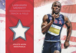 Topps 2012 U.S. Olympic Team & Hopefuls Lashawn Merritt #OR-LM Relic Card - Bild 1 von 2