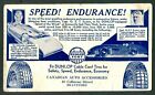 1935 MALCOLM CAMPBELL & GEORGE EYSTON Land SPEED Record DUNLOP TIRES Card Canada