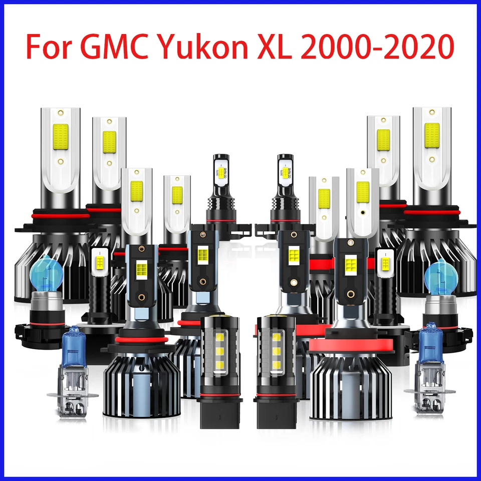 Kits combinados de bombillas de faros LED de luz antiniebla alta-baja para GMC Yukon XL 2015-2019  Foto 1 de 1