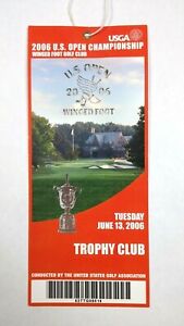 2006 US Open Golf Championship Ticket Trophy Club Geoff Ogilvy pied ailé