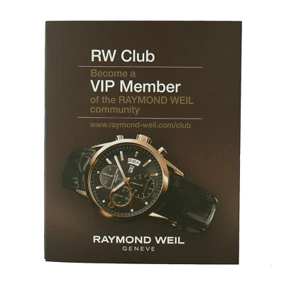 RAYMOND WEIL RW CLUB MANUAL AND VIP MEMBER CARD - Image 1 of 3