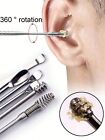 6pcs/Set Stainless Steel Ear Cleaning Tools - Spiral Spring Ear Spoon Set