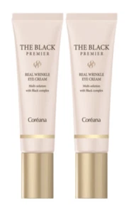Coreana The Black Premier Real Wrinkle Eye Cream 30ml x 2ea Anti-aging K-Beauty - Picture 1 of 6