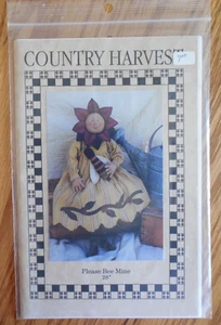 NEW  1998 Country Harvest "Please Bee Mine" Doll Pattern #380   28" Tall - Picture 1 of 3