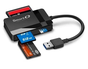 Lector de tarjetas USB 3.0 SMARTQ C368 Plug & Play Apple y Windows SD, Micro SD, MS, CF - Imagen 1 de 1