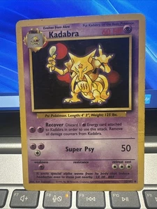 Pokémon TCG Kadabra Karten Base Set, Unlimited Uncommon, Regular Karte 32/102 - Bild 1 von 3