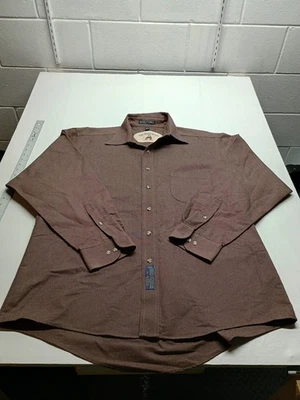 GH Bass & Co Vintage Men’s Shirt 15.5 34/35 Brown Dress Shirt - Image 1 of 4