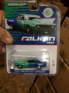 Neumático Chevrolet Camaro Falken 1969 Greenlight 1/64 nuevo en caja - Imagen 1 de 1