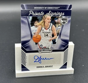 Firma privada Panini UCONN NIL 2024-25 #DJ DORKA JUHASZ Auto SP #/10 - Imagen 1 de 5