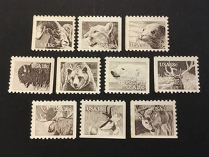 old stamps  USA  x  10  WILDLIFE   1981  Mint - Picture 1 of 2