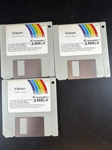 Disque programme tutoriel vision Amiga et 2 cadrans tutoriel détails inconnus - Photo 1/3