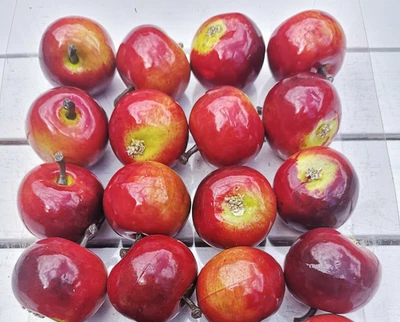 12 x Äpfel Deko Künstliche 3.5cm Attrappe Früchte Kunstobst Dekoobst Dekofrüchte - Bild 1 von 4