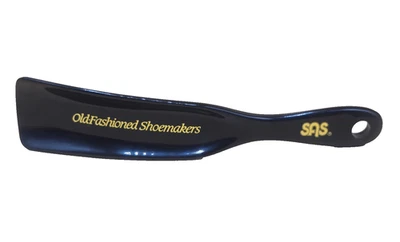 Cuerno de zapato vintage SAS coleccionable, cristal, TX Texas, negro y dorado NUEVO Foto 1 de 4