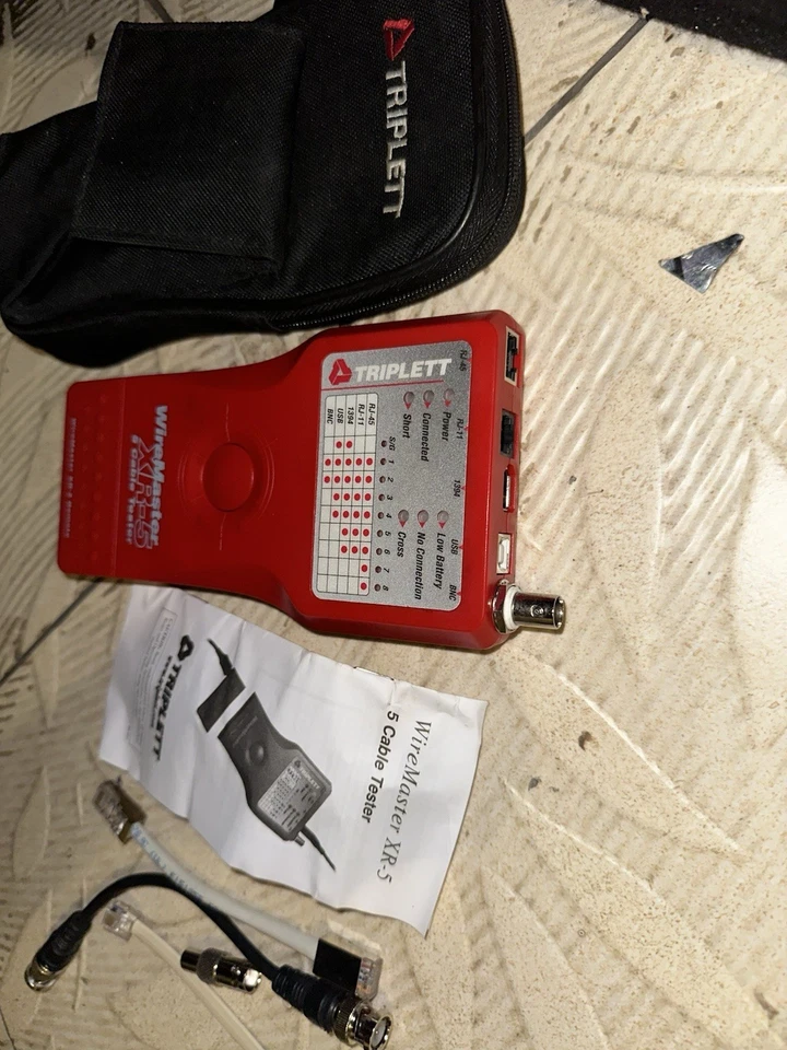 Triplett WireMaster XR-5 3260 5 电缆测试仪 发射器 LAN RJ-45, RJ-11, BNC — 第 1/4 张图片