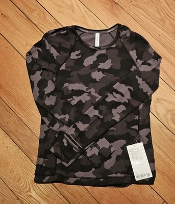 Lululemon It's Rulu Run LS - Heritage Camuflaje Multi Oliva Talla 12 Foto 1 de 3